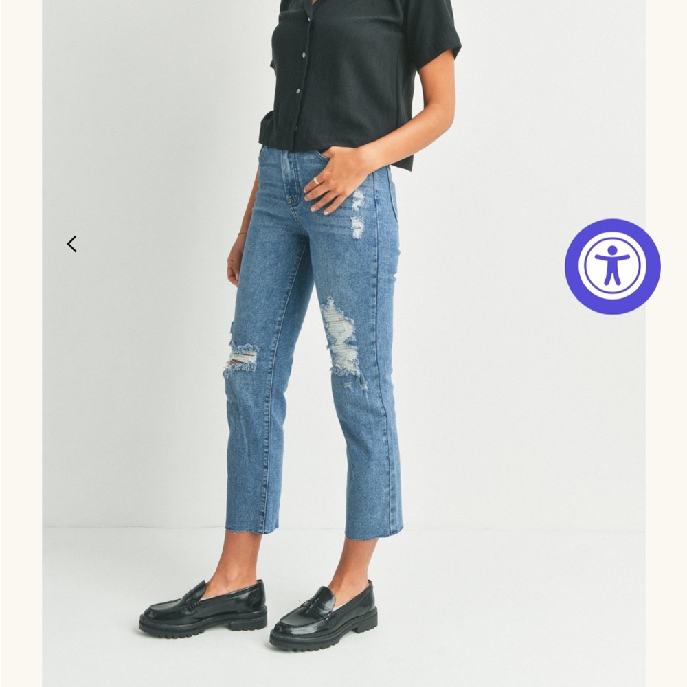 JBD Karla Ripped-Knee Jean